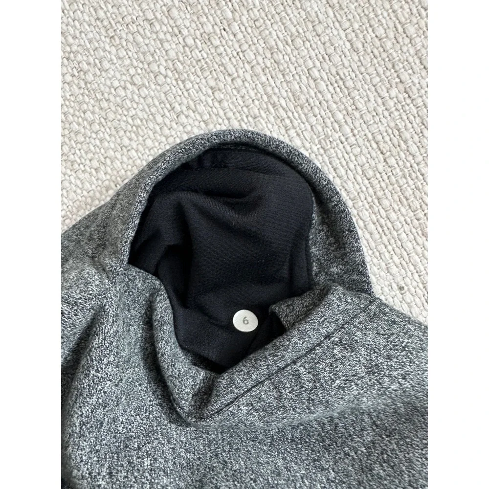 Lululemon Split Pullover‎ Hoodie Womens 6 Sweatshirt Heathered Grey Athleisure
